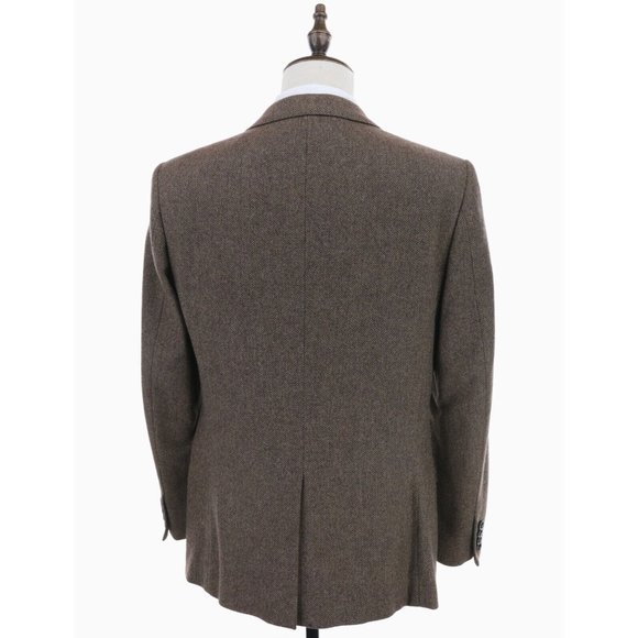 J Crew Sport Coat 40R Brown Herringbone Moon Yorkshire Tweed Blazer - Picture 7 of 12